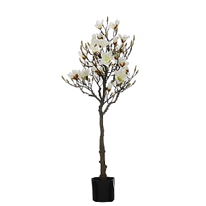Faux White Magnolia Tree In Pot (150cm)