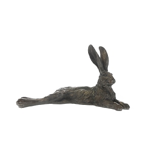 Grey Lying Hare Ornament (46cm)