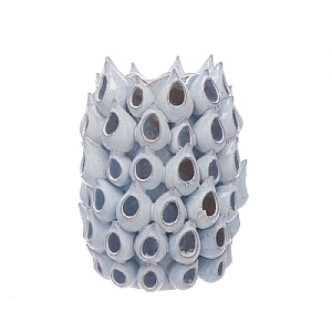Aged White Ceramic Vase (31.5cm)