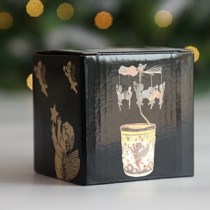 Silver Carousel Tealight Holder - Angel (No.6015)