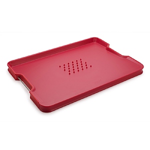 Joseph Joseph Cut&Carve™ Plus Multi-function Chopping Board - Red (Large)