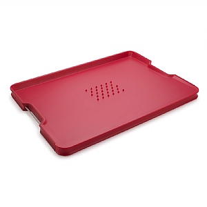 Joseph Joseph Cut&Carve™ Plus Multi-function Chopping Board - Red (Extra Large)