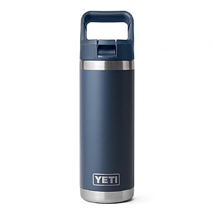YETI Rambler 18oz (532ml) Bottle with Colour-Matched Straw Cap - Navy