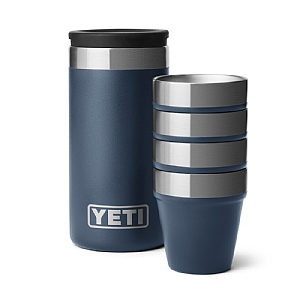 YETI Shot Glasses with Carrying Case - Navy