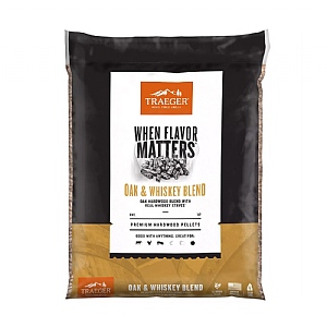 Traeger Oak & Whiskey Blend Wood Pellets (9kg)