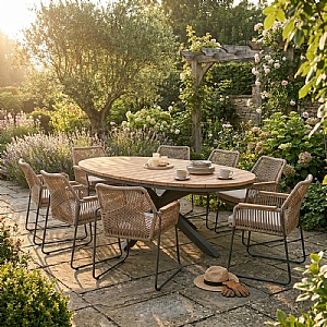 Ardeo Figura 8 Seat Oval Dining Set