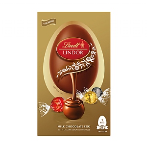 Lindt Lindor Milk Chocolate Egg with Assorted Truffles (260g)