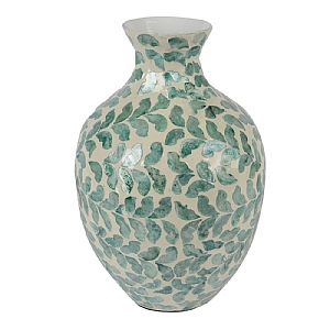 Capiz Vase Blue (32cm)
