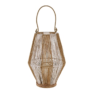 Natural & White Rope Lantern (29cm)
