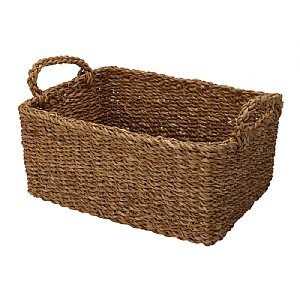 Rectangular Seagrass Storage Basket - Large