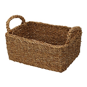 Rectangular Seagrass Storage Basket - Medium