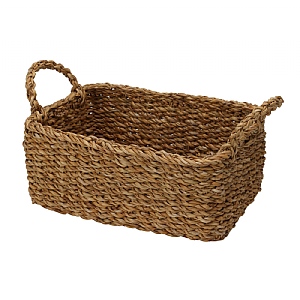 Rectangular Seagrass Storage Basket - Small