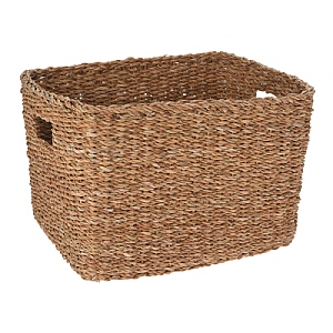 Rectangular Seagrass Storage Basket - Medium
