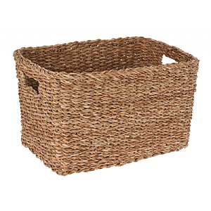 Rectangular Seagrass Storage Basket - Small