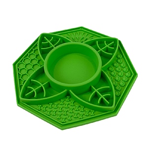 Orva Suction Cup Slow Feeder Leaf Design