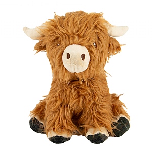 Ancol Heritage Fergus Highland Cow Dog Toy (23cm)