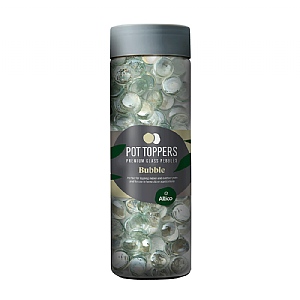 Altico Bubble Pot Toppers Clear Iridescent Glass Pebbles