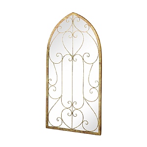 Large Leaf Garden Mirror (H 100cm x W 50cm)