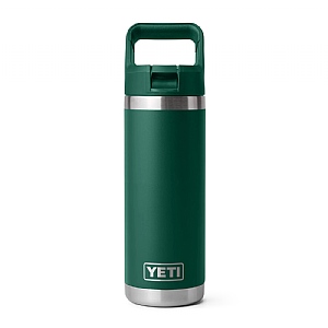 Yeti Rambler Straw Bottle (532ml/18oz) - Black Forest Green