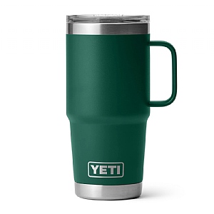 Yeti Rambler Travel Mug (591ml/20oz) - Black Forest Green