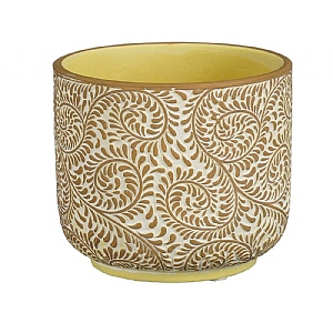 Riviera Pot - Yellow (H14xd16cm)