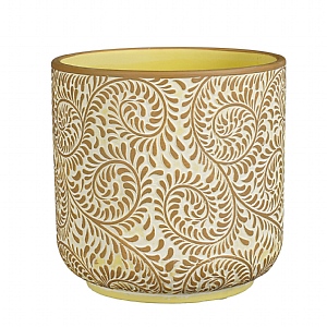 Riviera Pot - Yellow (H19.5xd19.5cm)
