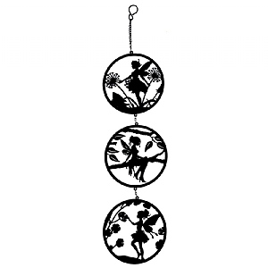 Fairy Silhouette Hanging Trio Spinner