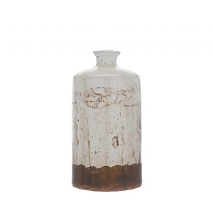 Aged Cream Terracotta Vase (30cm)