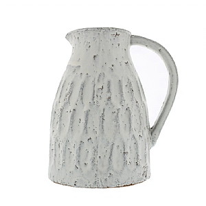 Aged Cream Terracotta Jug (22cm)