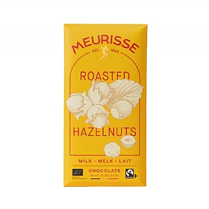 Meurisse Milk Chocolate with Roasted Hazelnuts (100g)
