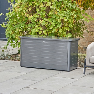Pacific Rhode Island Small Galvanised Steel Cushion Box - Anthracite
