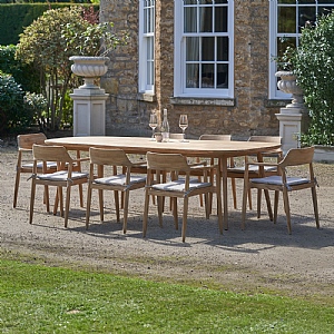 Pacific Salita Outdoor 8 Seater Oval Dining Set