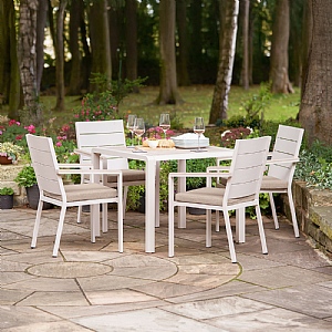 Pacific Aruba Outdoor 4 Seater Square Dining Set