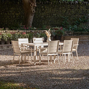 Pacific Aruba Outdoor 6 Seater Rectangular Dining Set