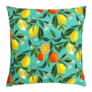 Evans Lichfield Orange Blossom Outdoor Cushion Multicolour (43x43cm)