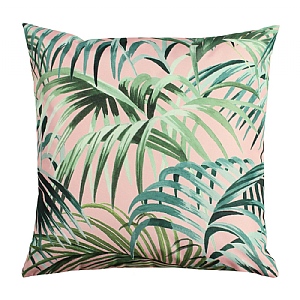 Furn. Jungle Outdoor Cushion Blush/Forest (43x43cm)