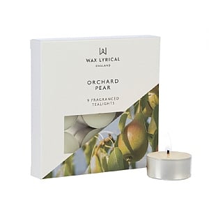 Wax Lyrical Made In England Box of 9 Tealights - Orchard Pear
