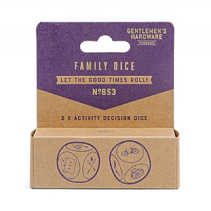 Gentlemens Hardware Family Dice (Set of 2)