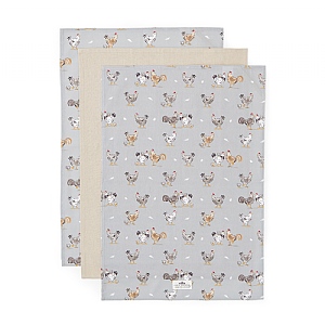 Cooksmart Hen House Tea Towels - Pack of 3