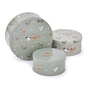 Cooksmart Hen House Round Cake Tins - Set of 3