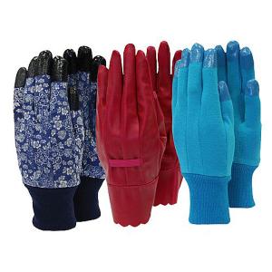 Ladies Triple Pack Gardening Gloves