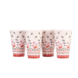 Cath Kidston Cherry Melamine Tumblers (Pack of 4)