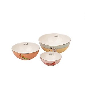 Yvonne Ellen Nesting Bowls Cheetah (Set of 3)