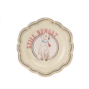 Yvonne Ellen Labrador Flower Plate (23cm)