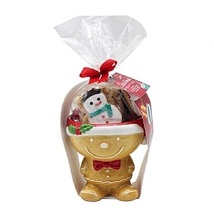 Gingerbread Food Bowl with Cookies