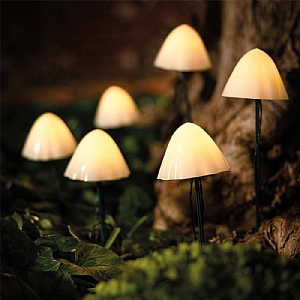 Forest XL Solar Mushroom Lights (Set of 6)