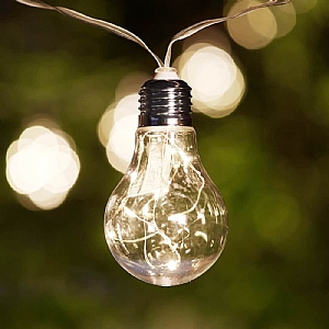 Madison Solar Vintage Bulb Lights (Set of 10)