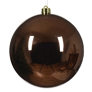Decoris Espresso Shatterproof Bauble (14cm)