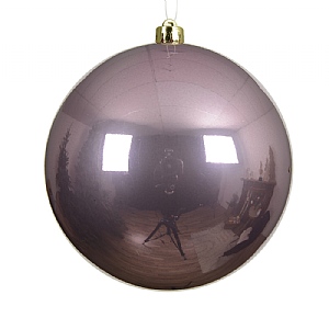 Decoris Vintage Pink Shatterproof Bauble (14cm)