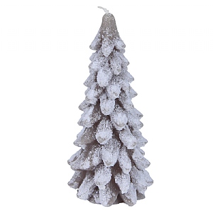 Decoris Brown Tree Candle (16cm)